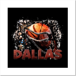 Classic Sports Dallas Proud Name Basketball Posters and Art